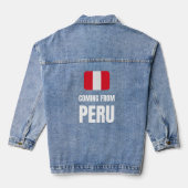 Uit Peru komen Denim Jacket (Achterkant)