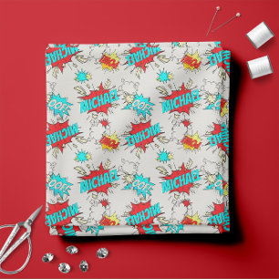 UIT! POW! 💥🦸 Pop Art Comic Book Fabric Stof