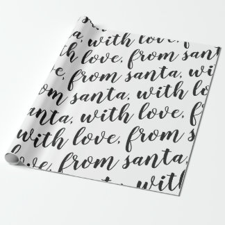 uit santa met zwarte liefde cadeaupapier
