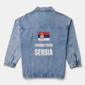 Uit Servië komen Denim Jacket (Achterkant)