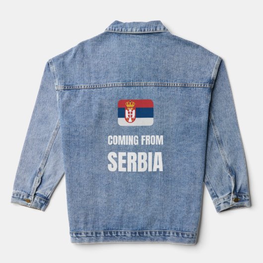 Uit Servië komen Denim Jacket (Achterkant)