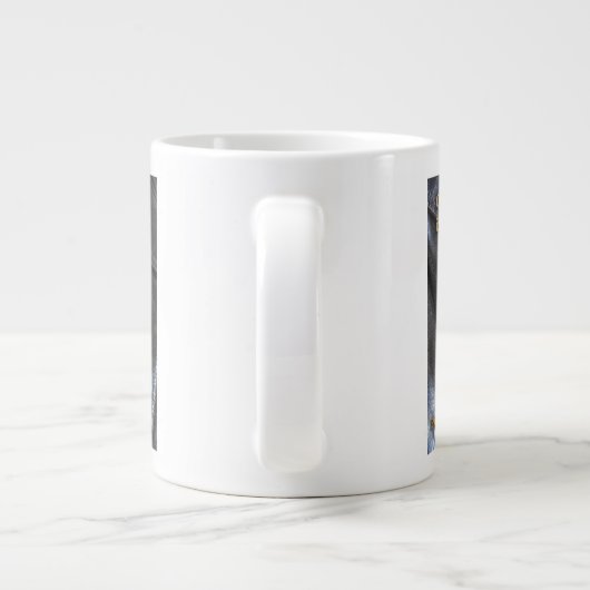"Uit tijd in Parijs" Giant Coffee Mok (Achterkant)