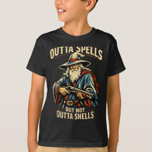 Uit toverspreuken maar niet uit granaten tovenaar t-shirt