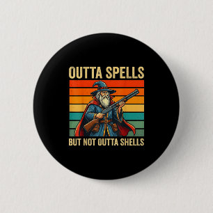 Uit toverspreuken maar niet uit patronen Tovenaar Ronde Button 5,7 Cm