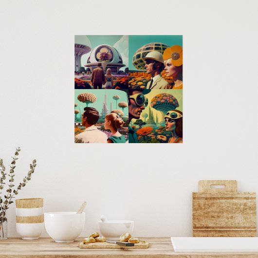 Uit voor een rol poster (Keuken)