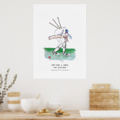 uit voor eenden, tony fernandes poster (Keuken)