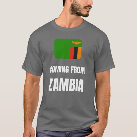Uit Zambia komen T-shirt (Voorkant)