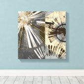 Uitbarstende Tegels I Canvas Afdruk (Insitu (Houten vloer))