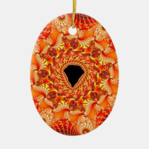 Uitbarsting Keramisch Ornament