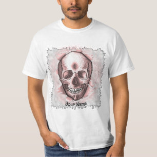 Uitbarsting Rode Schedel T-shirts