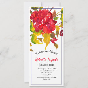 Uitbarsting van de rode uitnodiging