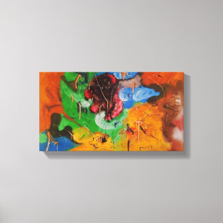 Uitbarsting van Emotie Canvas Afdruk