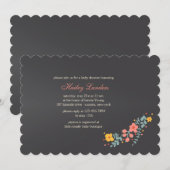 Uitbarsting voorjaarsuitnodiging kaart (Voorkant / Achterkant)