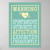 Uitbarstingen van het Affection poster (Voorkant)