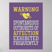 Uitbarstingen van het Affection poster (Voorkant)