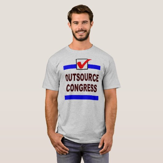 Uitbesteden Congres T-shirt (Voorkant volledig)
