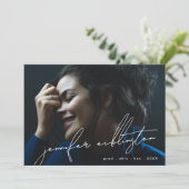 Uitbewerkbare unieke fotosjabloonindeling voor col aankondiging (Staand voorkant)