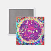 Uitbreiding Fun Floral Moderne Inspirivity Magneet (Voorkant / Achterkant)