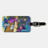 Uitchecken bibliotheek bagagelabel (Voorkant horizontaal)