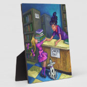 Uitchecken bibliotheek fotoplaat (Zijkant)