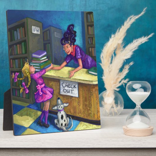 Uitchecken bibliotheek fotoplaat (Zijkant)