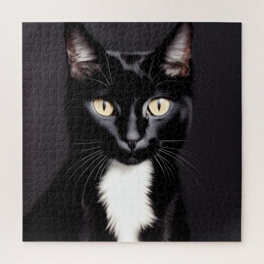 Uitdagend 676 Stuk Black Cat 20x20 vierkant Legpuzzel (Verticaal)