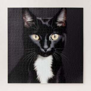 Uitdagende 676-delige Zwarte Kat 20x20 vierkant Legpuzzel