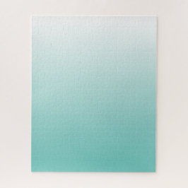 Uitdagende Blauwgroen gradiënt Ombre Legpuzzel