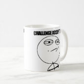Uitdaging geaccepteerd koffiemok (Voorkant rechts)