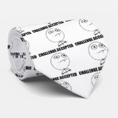 Uitdaging geaccepteerd stropdas (Opgerold)