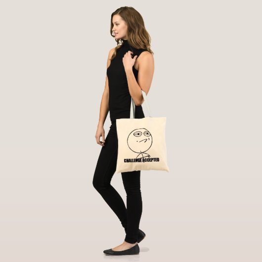 Uitdaging geaccepteerde Canvas tas (Voorkant (model))