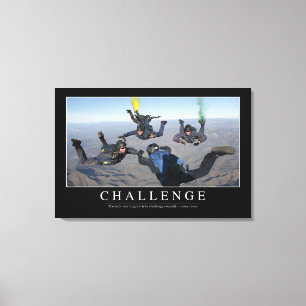 Uitdaging: Inspirerend prijsopgave 1 Canvas Afdruk