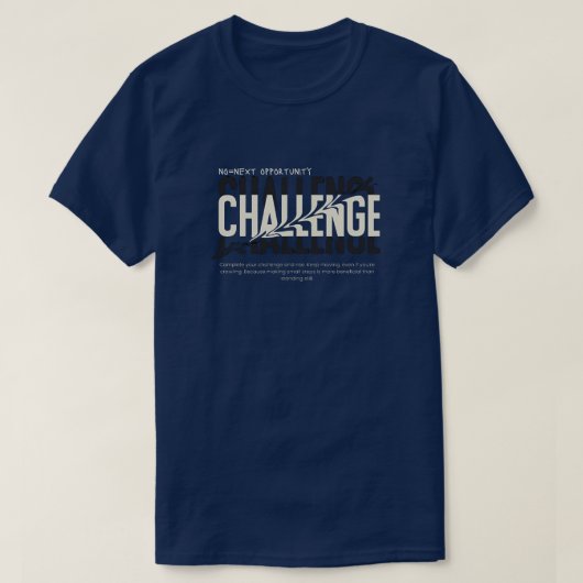 Uitdaging T-shirt (Design voorkant)