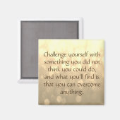 Uitdaging voor jezelf magneet (Voorkant / Achterkant)