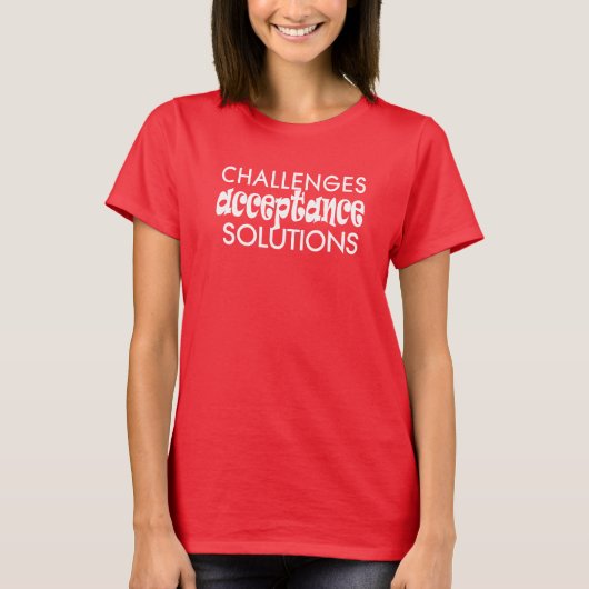 uitdagingen acceptatie oplossingen t-shirt 25 (Voorkant)