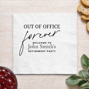 Uitdiensttreding Feestservetjes   Voorgoed Uit Kan Servet