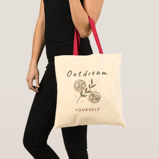 Uitdromen uzelf Positieve prijsopgave — Kunstvlakk Tote Bag (Voorkant (product))