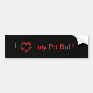 uitdruk je liefde! zwart en rood bumpersticker
