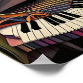 Uitdrukken van het Poster van het Afbeelding Jazz  (Hoek)