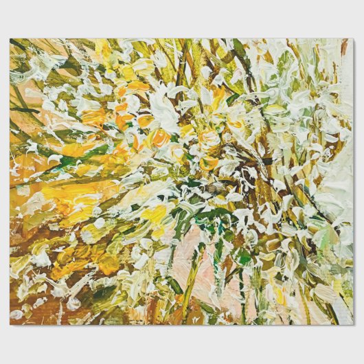 Uitdrukkende in reliëf gemaakte verf op canvas, ge cadeaupapier (Vlak)