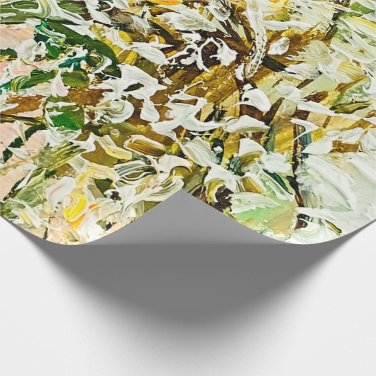 Uitdrukkende in reliëf gemaakte verf op canvas, ge cadeaupapier (Hoek)