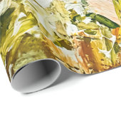 Uitdrukkende in reliëf gemaakte verf op canvas, ge cadeaupapier (Rol Hoek)