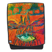 Uitdrukkende Rozen in de lucht en een oog Rugtassen (Voorkant)