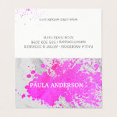 Uitdrukkende tekst visitekaartjes (Buitenkant ongevouwen)