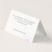 Uitdrukkende tekst visitekaartjes (Achterkant)