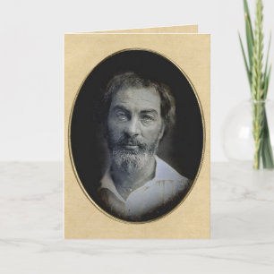 Uitdrukking in de ogen van Walt Whitman Note Cards Kaart