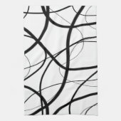 Uitdrukking in zwart-wit theedoek (Verticaal)