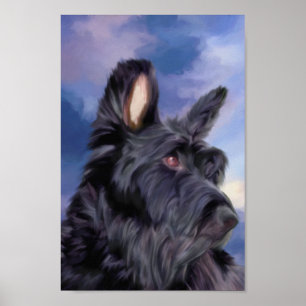 Uitdrukking is alles wat Scottish Terrier Dog is Poster