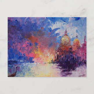 Uitdrukking van de Venice Post Card Briefkaart