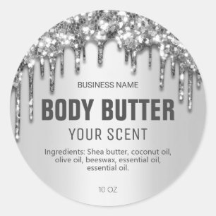 Uitdrukking van de vetzuren van het strooisellicha ronde sticker